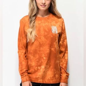 Orange Tie Dye Vans Long Sleeve